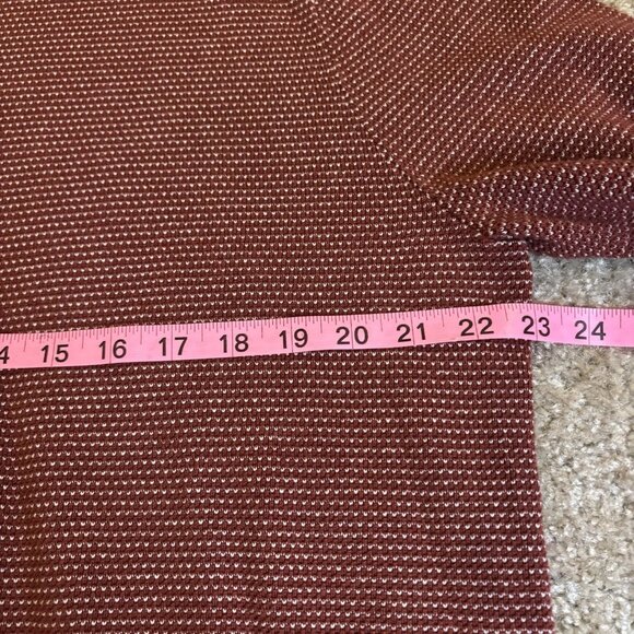 J. Crew Men's Crewneck Sweater Burgundy Size XL Cotton Blend #268 - Picture 6 of 6